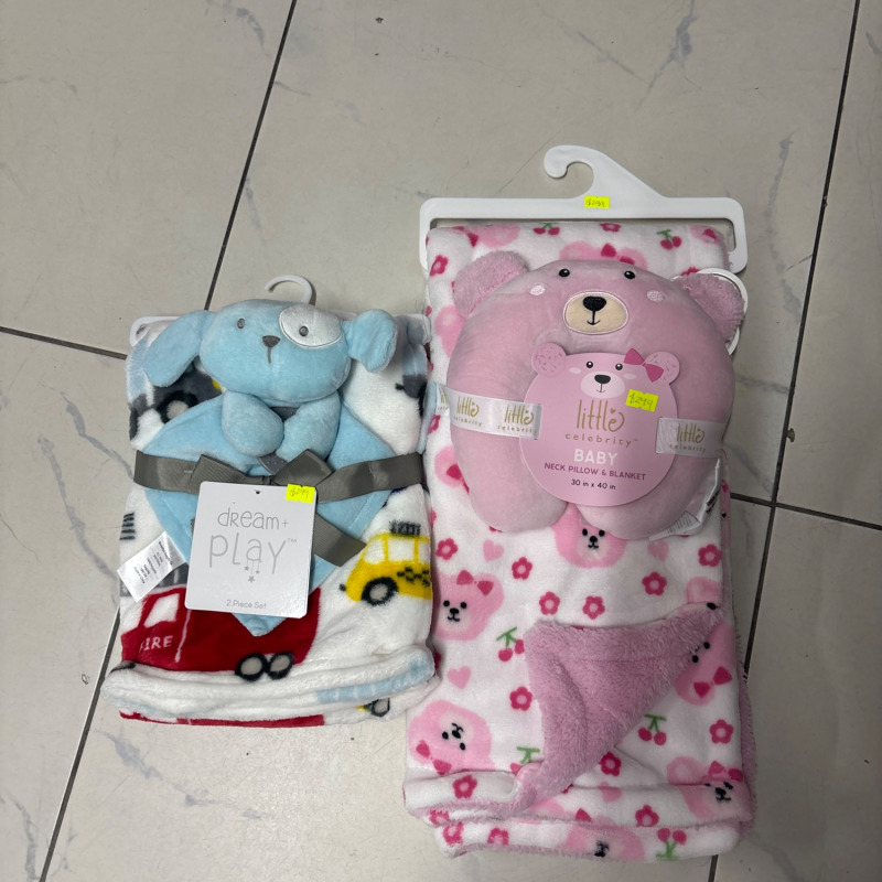 Cobijas bebé con peluche