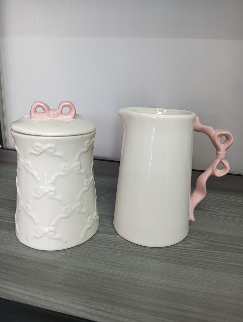 Jarrita y contenedor para azúcar, café, etc. son 2 piezas por el precio